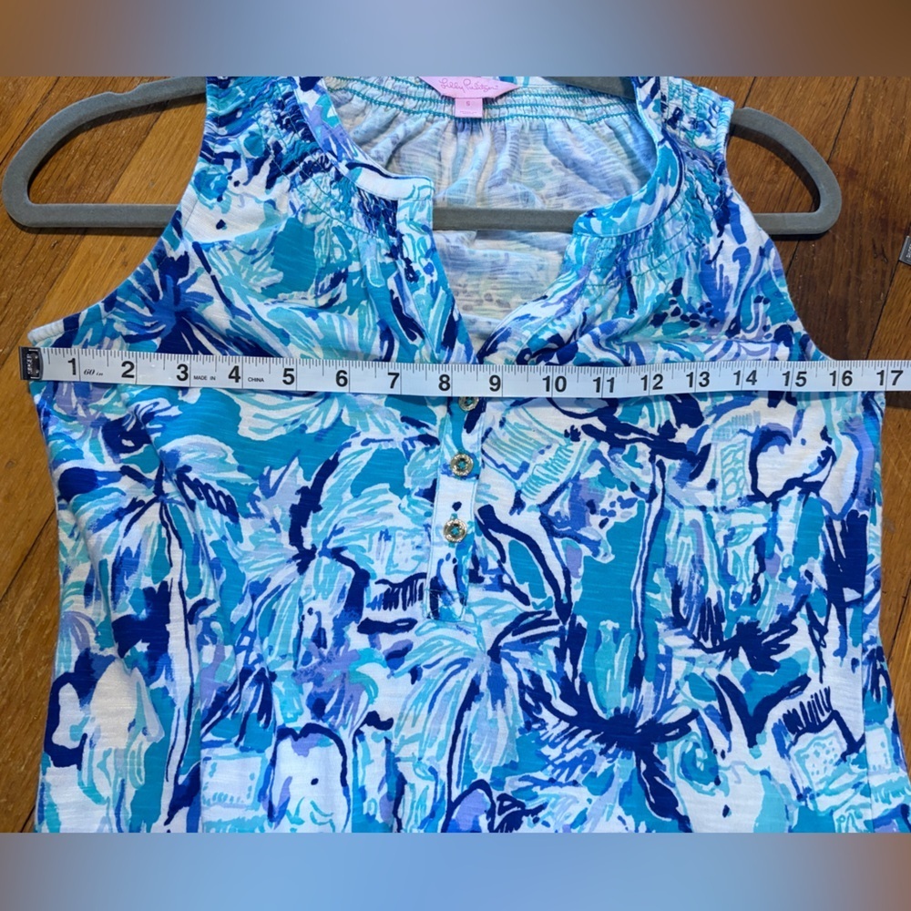 Lilly Pulitzer Essie Maxi Dress sleeveless novelty elephant summer size S - Picture 11 of 12